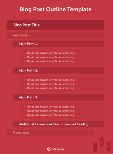 blog post outline template